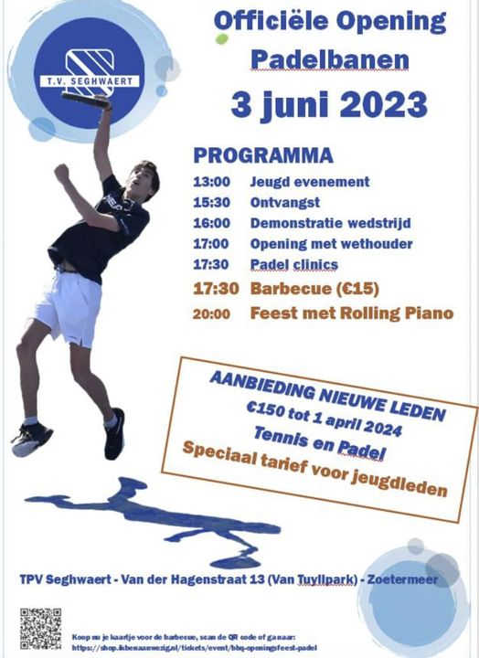 Poster opening padelbanen