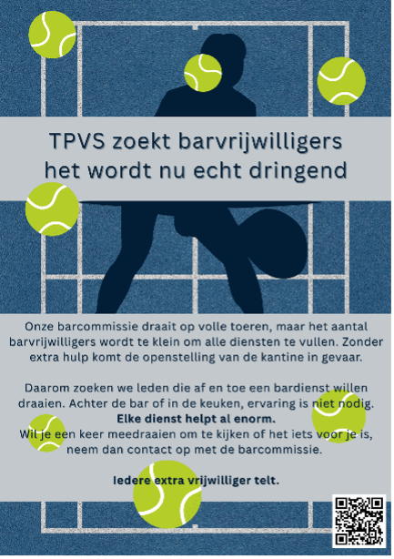 barvrijwilligers gezocht