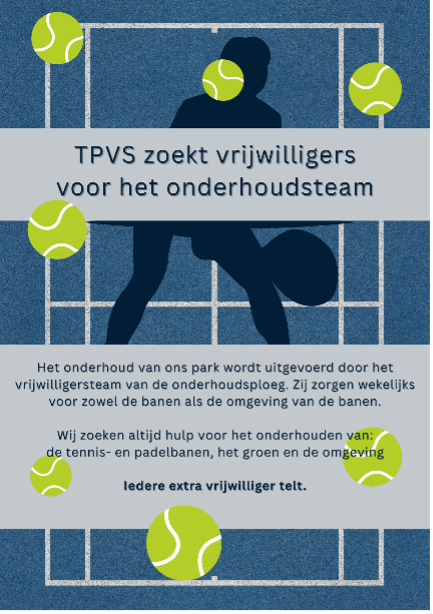 Onderhoudsteam zoekt mensen